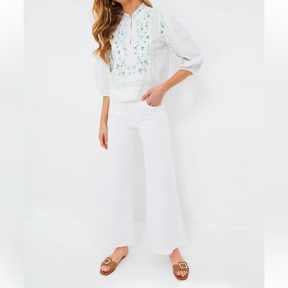 HYACINTH HOUSE Green Embroidery Erin Blouse - Picture 6 of 12